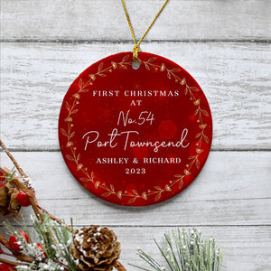 First Christmas New House, Personalized Christmas Ornaments, Custom Christmas Gift