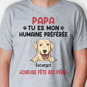 T Shirt Personnalisé Pas Cher, Tu Es Mon Humain Préféré, Personnalisation Tee Shirt, Cadeau Personnalisé Homme, Cadeau Personnalisé Femme