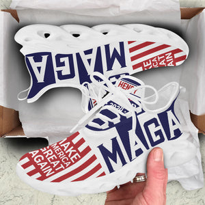 Trump MAGA Country MaxSoul Shoes, Personalized Sneakers, Gift For Trump Fans, Election 2024