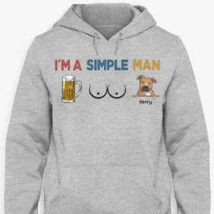 I'm Simple Man Funny Shirt, Personalized Shirt, Gifts for Dog Dad