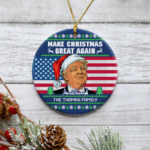 Trump Make Christmas Great Again, Personalized Ornaments, Trump Ornaments, Election 2024