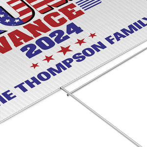 Trump Vance American Flag 2024, Personalized Yard Sign, Trump Yard Sign, Election 2024