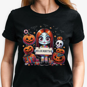 Cute Horror Halloween Character, Personalized Shirt, Halloween Horror Shirt