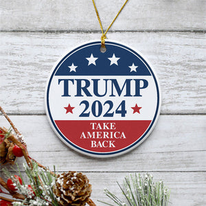 Trump 2024 Make America Great Again, Personalized Ornaments, Trump Ornament, Election 2024