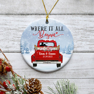 Where It All Began, Personalized Christmas Ornaments, Custom Holiday Decoration