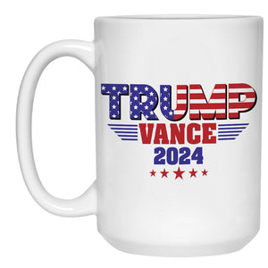 Trump Vance American Flag 2024, Trump Supporters Mug, Election 2024