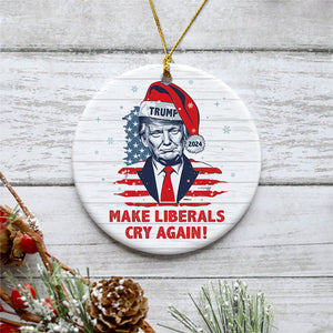 Make Xmas Great Again Santa Trump, Personalized Ornaments, Trump Ornament, Election 2024