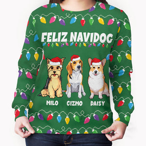 Have Yourself A Furry Christmas, Personalized All-Over-Print Sweater, Kid Sweatshirt, Ugly Sweater