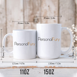 It's Never Long Enough, Personalized Accent Mug, Memorial Gift For Dog Lovers