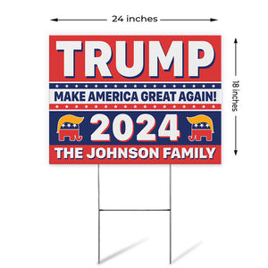 Trump Take America Back, Personalized Yard Sign, Trump Yard Sign, Election 2024