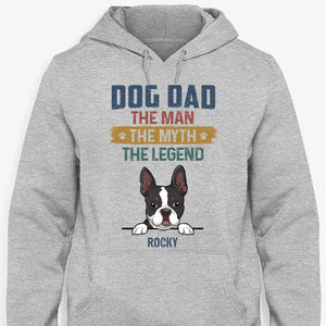 Dog Dad Dog Mom Myth Legend, Personalized Shirt, Gifts for Dog Lovers