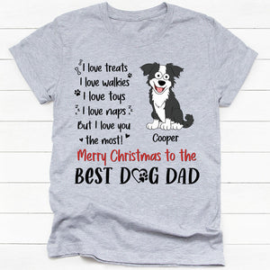 I Love Treats I Love Walkies, Personalized Shirt, Gift For Dog Lovers, Custom Photo