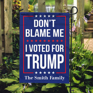 I Voted For Trump, Trump 2024, Personalized Garden Flag, Donald Trump Homage, Election 2024