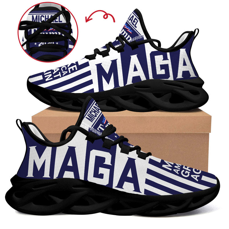 Trump MAGA Country MaxSoul Shoes, Personalized Sneakers, Gift For Trump Fans, Election 2024