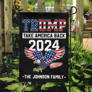 Trump Take America Back Eagle, Personalized House Flag, Gifts For Trump Fans, Election 2024