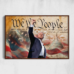 We The People, Trump Assassination Missed Shot, Trump Picture Frame, Election 2024