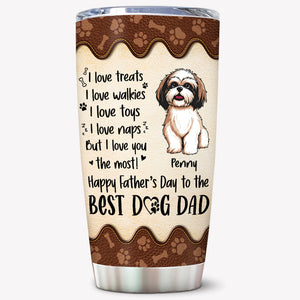 I Love Treats I Love Walkies, Personalized Tumbler Cup, Gifts For Dog Lovers