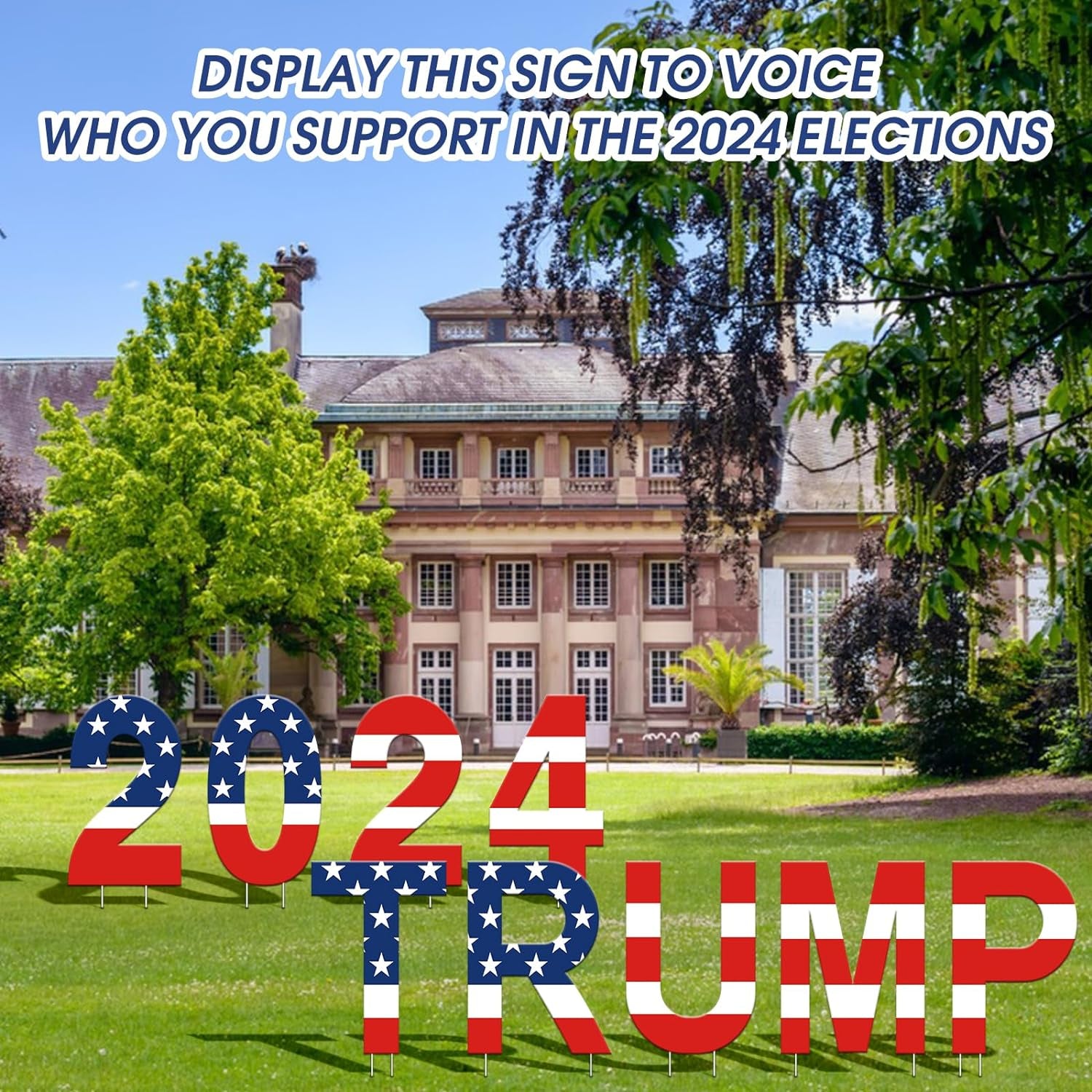 9Pcs Trump 2024 Yard Signs, Gift For Trump Fans