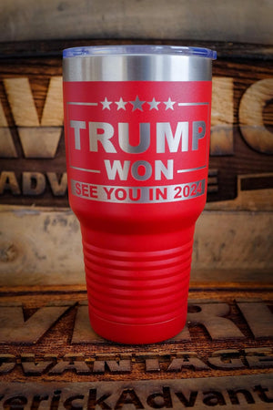 Trump Won Tumbler, Gift For Trump Supporters, Election 2024