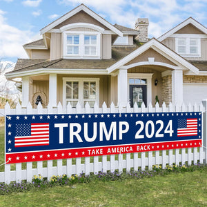 Trump Take America Back 2024 Banner, Gift For Trump Supporters, Election 2024