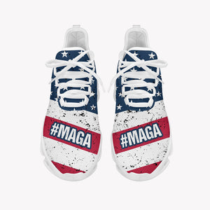 MAGA US Flag MaxSoul Shoes, Personalized Sneakers, Gift For Trump Fans, Election 2024