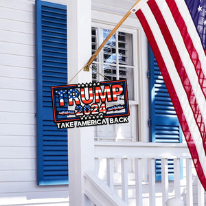 Trump Take American Back 2024 Wooden Hanging Signs, Election 2024