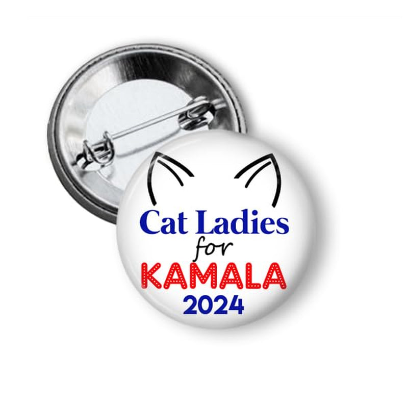 Cat Ladies for Kamala 2024 Brooch, Gift For Kamala Harris Supporters, Election 2024