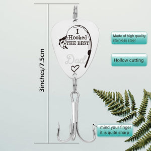 I Hooked The Best Dad Fishing Hook, Gifts For Father's Day, Gifts For Lovers