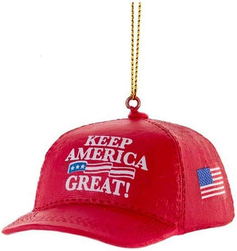 Keep America Great Hat Red Cap Christmas Ornament, Gift For Trump Fans, Election 2024