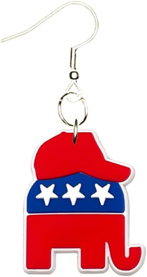 Republican Elephant Earrings, Election 2024