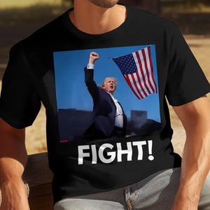 Trump Fight Dark Shirt, Trump Shooting, Trump Survivor, Election 2024 Shirt