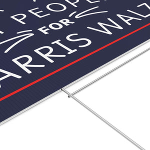 Cat People For Harris Walz Yard Signs, Gift Kamala Harris Supporters, Election 2024