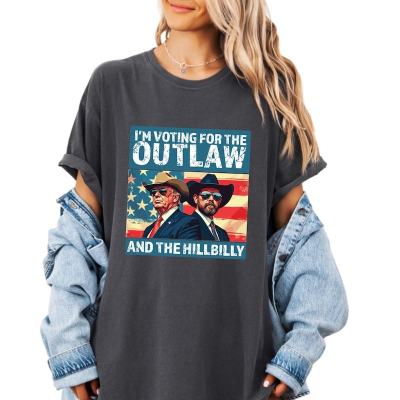 The Outlaw And The Hillbilly Trump Shirt 2024, Trump 2024, Gift For Trump Fans, Election 2024