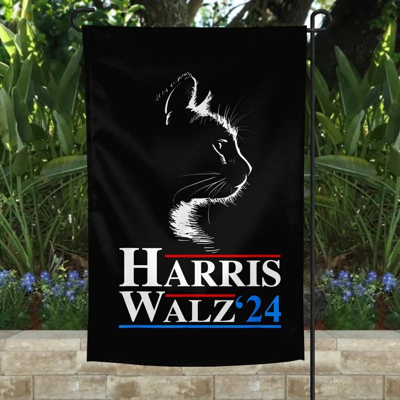 Cat For Harris Walz '24, Kamala Harris Flag, Gift For Kamala Harris Supporters, Election 2024