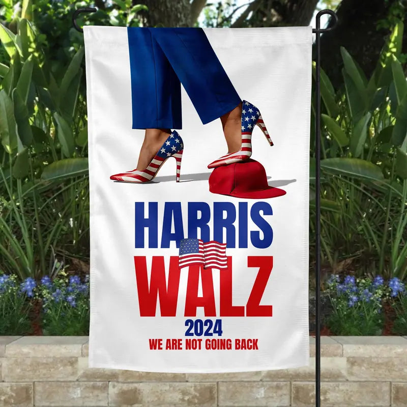 We Are Not Going Back, Harris Walz Flag, Gift For Kamala Harris Supporters, Election 2024