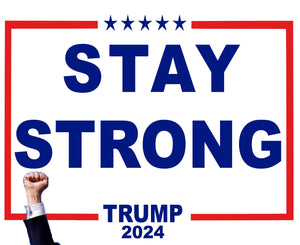 Yard Sign for Trump 2024: Stand Strong in Red, White & Blue