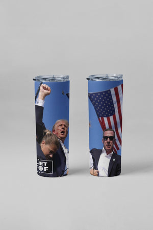 Bulletproof Trump 2024 Skinny Tumbler, Gift For Trump Fans, Election 2024