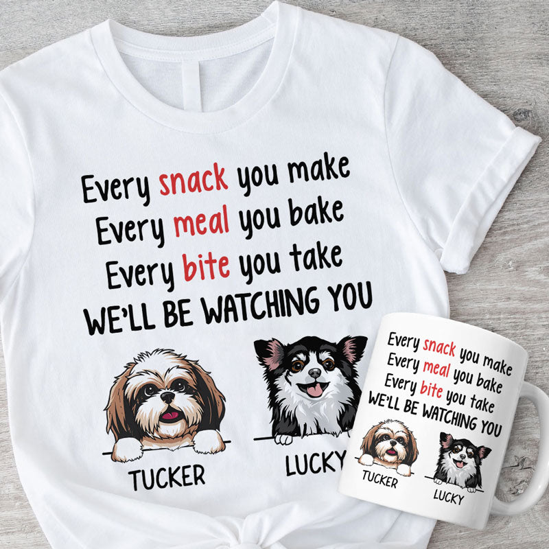 Gift Box Every Snack You Make, Personalized Shirt And Mug, Gifts For Dog Lovers, Birthday Gift