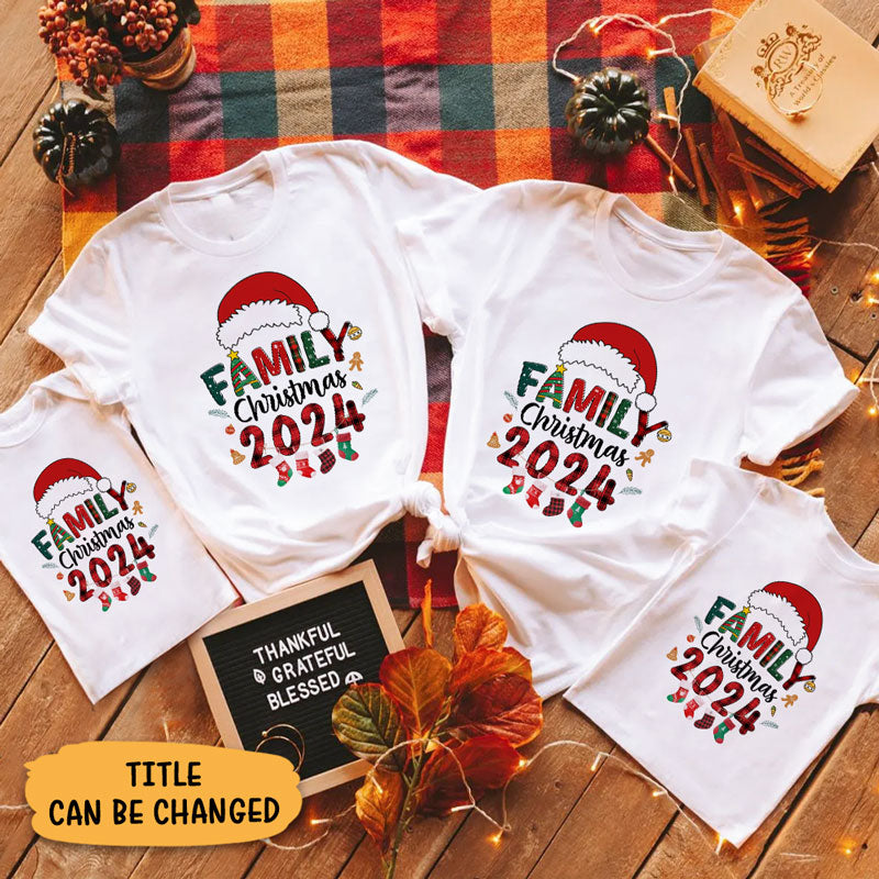 Family Christmas 2024, Family Shirt, Matching Family Santa Shirts, Christmas Gift Ideas