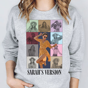 Eras Tour Style Light Sweatshirt, Personalized Sweatshirt, Custom Photo