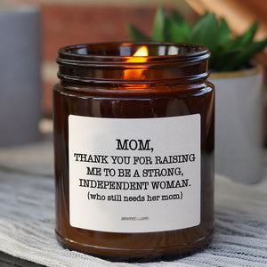 Mom Daily Affirmations, Personalized Glass And Scented Candle, Birthday Gift, Gift Box For Mom