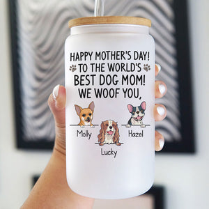 To The World Best Dog Mom, Personalized Glass And Scented Candle, Mother's Day Gift Box