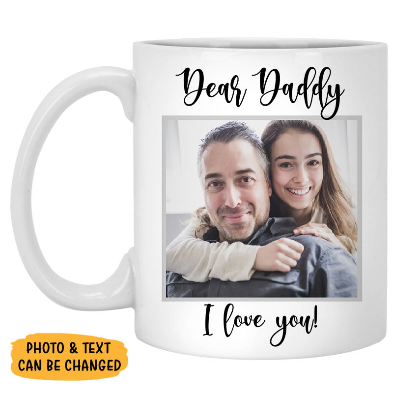 Simple Custom Photo, Custom Coffee Mugs, Father's Day gift, Anniversary gifts