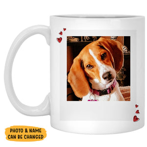 Happy Father's Day Photo Mugs, Funny Custom Photo Coffee Mug, Personalized Gift for Dog Lovers