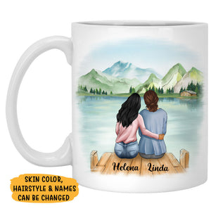 Happy Mother's Day To The Best Mom In The World, Lake View, Customized Mugs, Personalized Mother's Day gifts