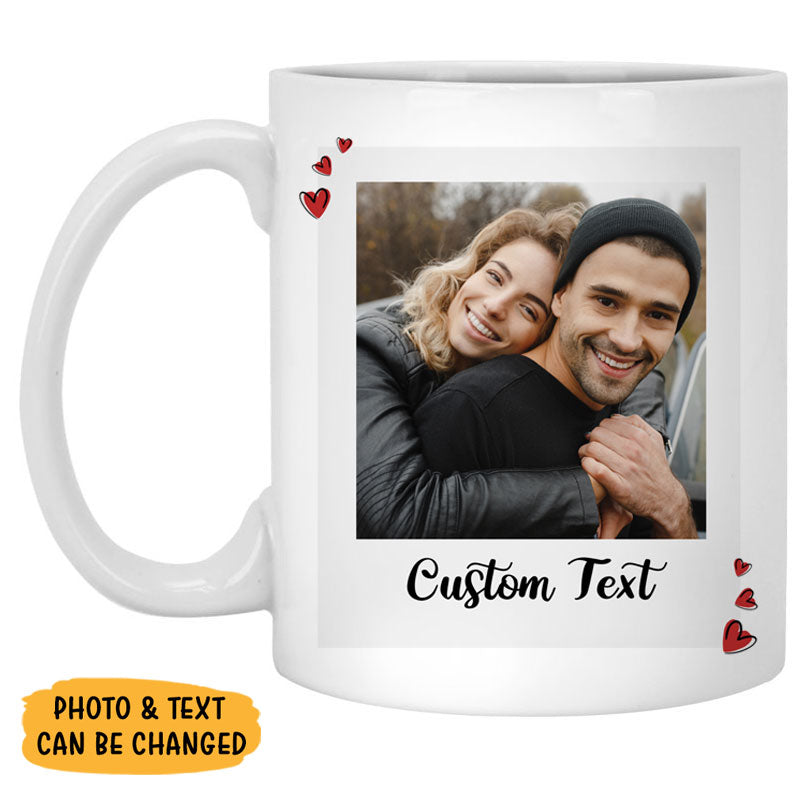 Square Custom Photo, Custom Coffee Mugs, Father's Day gift, Anniversary gifts