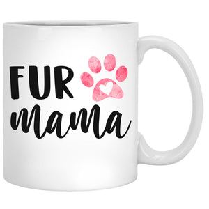 Fur Mama, Customized Mugs for Dog Lovers, Personalized Mother's Day gifts