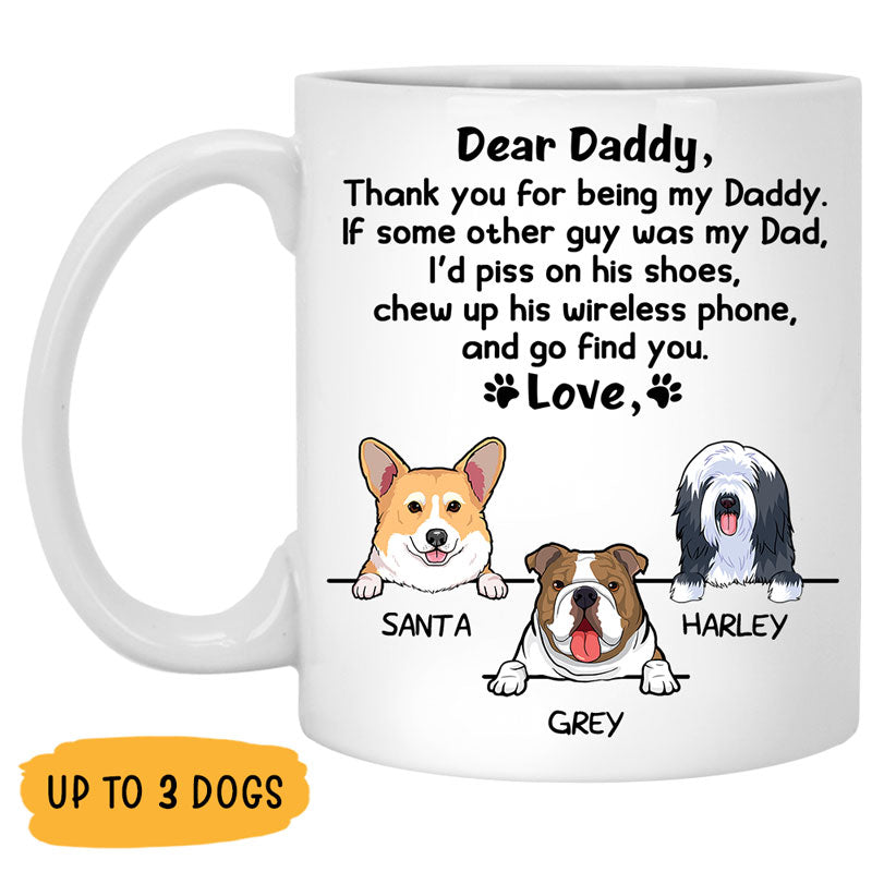 Thank You For Being My Daddy, Find You, Personalized Coffee Mug, Custom Gift, Father's Day gift