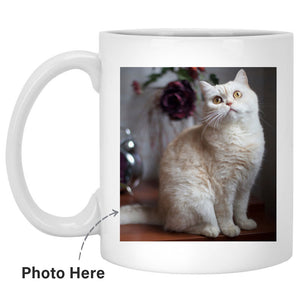 Thanks for all the belly rubs and for picking up my poop, Custom Photo Coffee Mug, Funny Gift for Dog Lovers and Cat Lovers