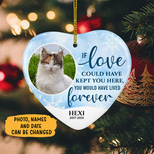 You would have lived forever, Personalized Memorial Ornaments, Custom Photo Gift, Gift for Dog Lovers, Cat Lovers